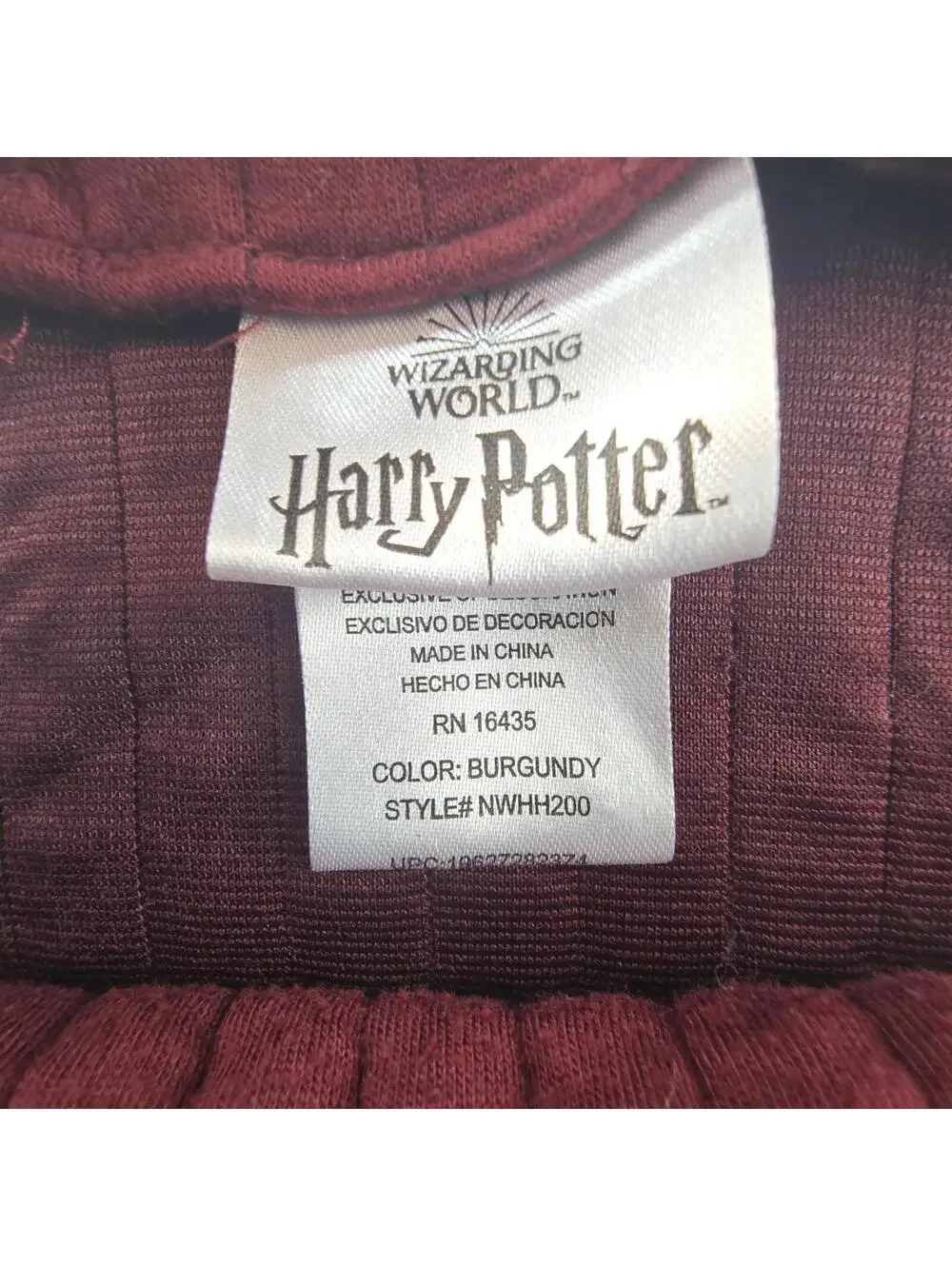 Harry Potter Property of Hogwarts Burgundy Overalls Romper Hedwig Baby 24M